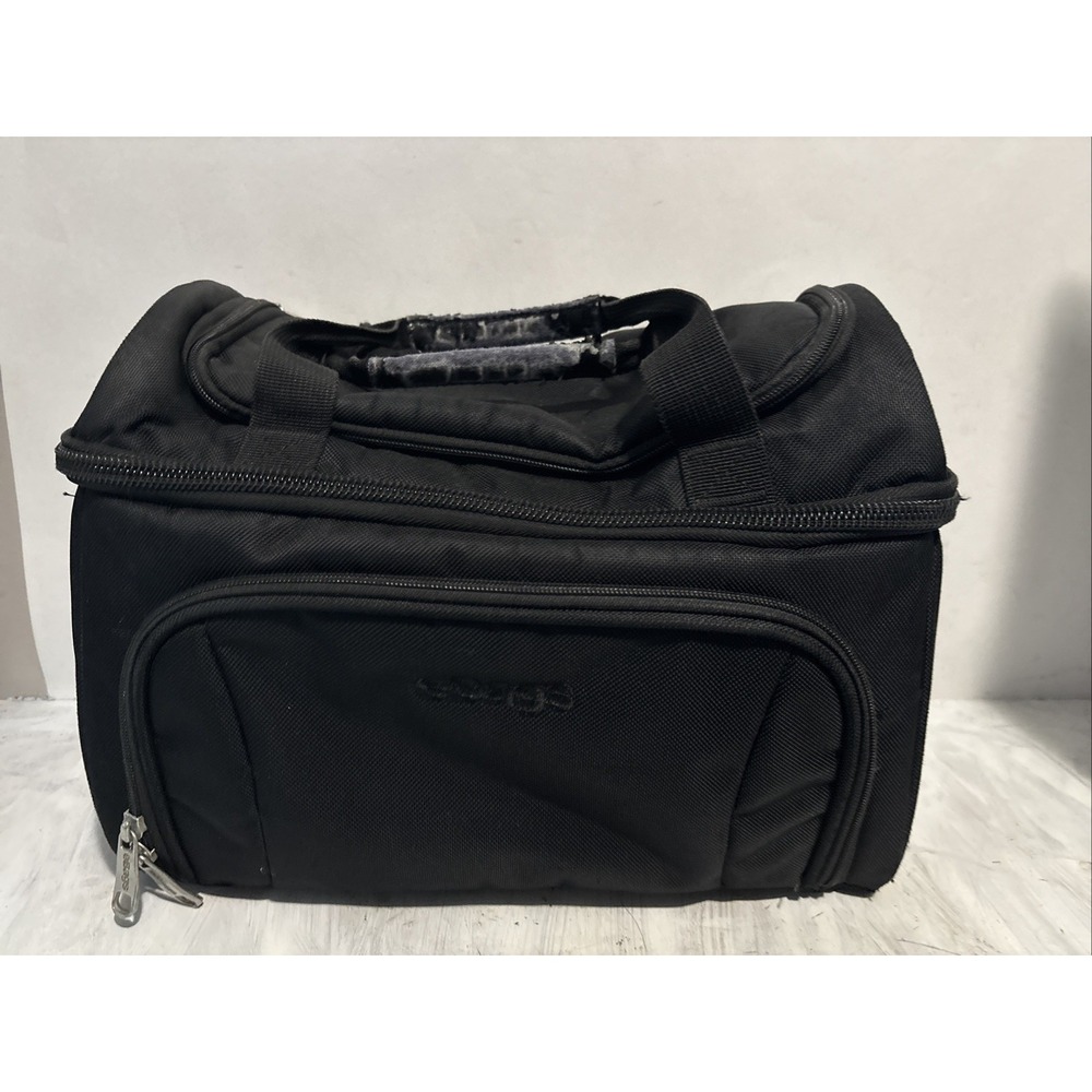 eBags Crew Cooler Insulated Lunch Bag Shoulder Strap Black Nylon Wear And Stains